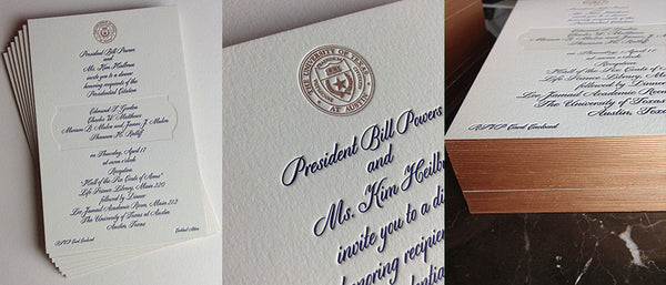 Letterpress for The University of Texas at Austin