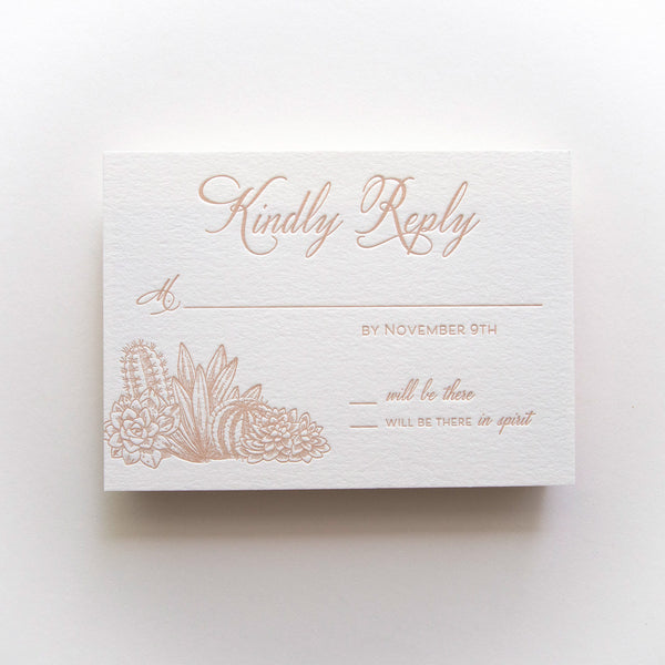 Driftwood Letterpress Invitations