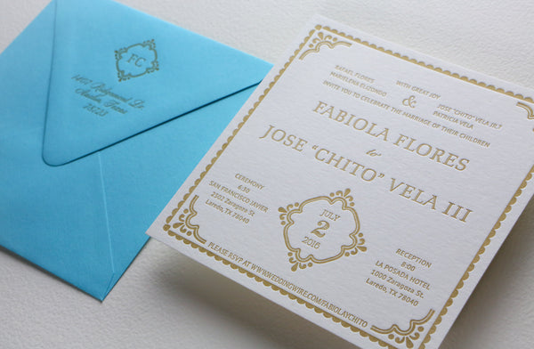 Talavera Letterpress Invitations
